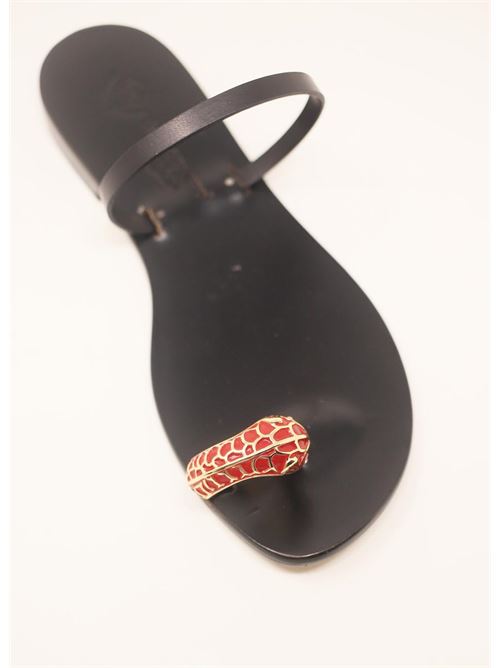 Capri sandals with fish jewel Da Costanzo | FISHHEADRED